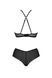 Комплект Passion KERRIA BIKINI black, L/XL, бралетт и трусики-бикини