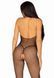 Бодістокінг Leg Avenue Fishnet Halter Bodystocking One size Black, дрібна сітка