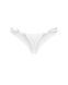 Трусики-стрінги з мереживом Obsessive Arrowel White crotchless thong S/M