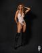 Трусики-стрінги з мереживом Obsessive Arrowel White crotchless thong S/M