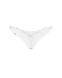 Трусики-стрінги з мереживом Obsessive Arrowel White crotchless thong S/M