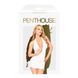 Мінісукня з відкритою спиною та стрінгами Penthouse - Earth-Shaker White S/M