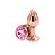 Анальная пробка NS Novelties Rear Assets - Rose Gold - Small - Pink