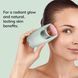 Ролер-масажер для обличчя з рожевим кварцом GESKE SmartAppGuided Rose Quartz Roller 5in1 green