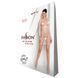 Бодистокинг-платье с глубоким воротом Passion BS093 white, длинные рукава