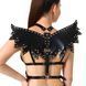 Женская портупея Art of Sex - Wings черная L-2XL, экокожа