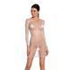 Бодистокинг-платье с глубоким воротом Passion BS093 white, длинные рукава