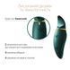 Вібратор 2в1 з язичком Zalo &mdash; Hero Jewel Green, кристал Swarovski