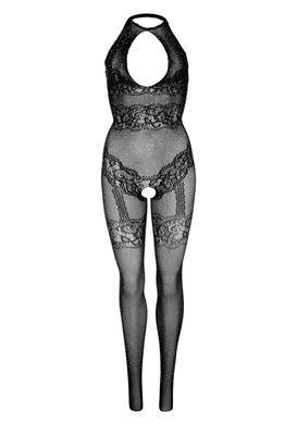 (SALE) Бодістокінг Leg Avenue Rhinestone Lace and Net Bodystocking OS Black