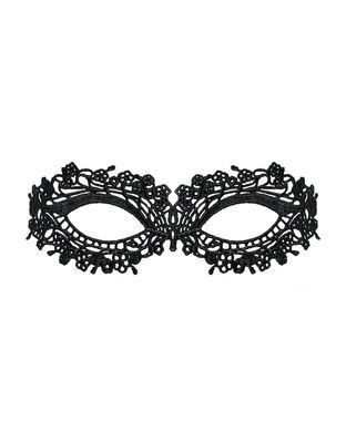 (SALE) Кружевная маска Obsessive A710 mask, единый размер, черная