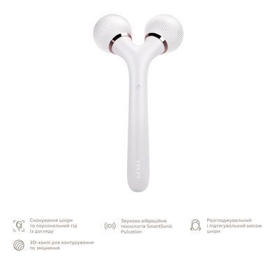 Електронний ультразвуковий ролик для обличчя та тіла GESKE Sonic Facial&Body Roller 4в1 starlight
