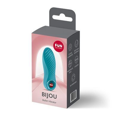 Вибропуля Fun Factory Bijou Aquamarine, 12 режимов, перезаряжаемая