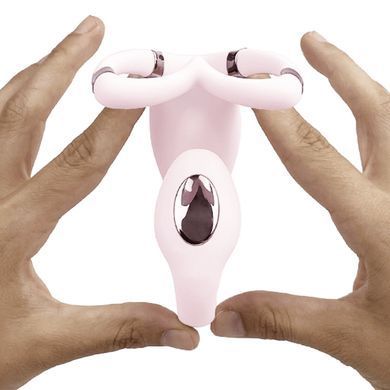 Смарт-вібратор для пар Adrien Lastic Venus + APP, подвійний, можна носити під одягом, 10 режимів