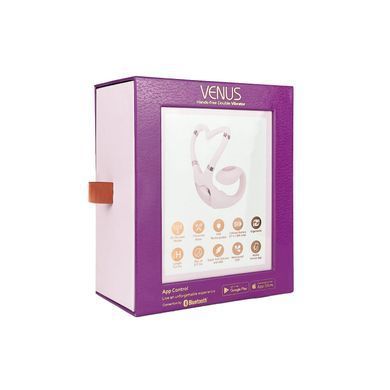 Смарт-вібратор для пар Adrien Lastic Venus + APP, подвійний, можна носити під одягом, 10 режимів