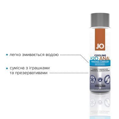Анальная смазка JO ANAL H2O &mdash; COOLING (120 мл) охлаждающая, на водной основе