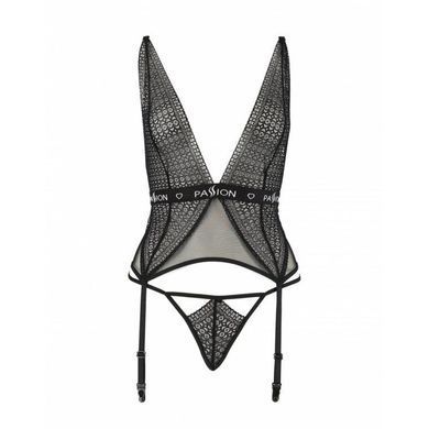 Полупрозрачный корсет Passion Exclusive MIRAJANE CORSET S/M, black