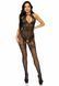 (SALE) Бодістокінг Leg Avenue Rhinestone Lace and Net Bodystocking OS Black