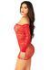 Сукня Leg Avenue Seamless Off The Shoulder Mini Dress One Size, Red