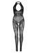 (SALE) Бодістокінг Leg Avenue Rhinestone Lace and Net Bodystocking OS Black
