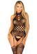Кружевной бодистокинг с открытым доступом Leg Avenue High neck lace bodystocking One size Black