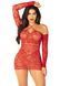 Сукня Leg Avenue Seamless Off The Shoulder Mini Dress One Size, Red