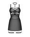Бебі-дол Obsessive Arrowel Black chemise 2XL/3XL, з декоративним чокером та гартерами