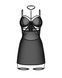 Бебі-дол Obsessive Arrowel Black chemise 2XL/3XL, з декоративним чокером та гартерами