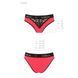 Трусики з широкою гумкою і мереживом Passion PS001 PANTIES XL, red-black