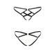 Трусики из стреп Passion Exclusive NICKY THONG XXL/XXXL, black