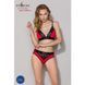Трусики з широкою гумкою і мереживом Passion PS001 PANTIES XL, red-black