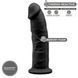 Фаллоимитатор SilexD Oscar Black (MODEL 2 size 9in), двухслойный, силикон+Silexpan, диаметр 5,4см