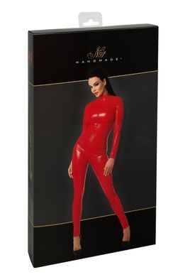 Комбинезон Noir Handmade F353 Red powerwetlook overall - 3XL