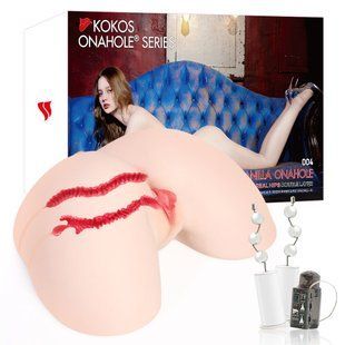 Мастурбатор Kokos 004 Vailla ONAHOLE Real Hips 2WayPlus с вибрацией и массажем