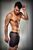 Прозрачные мужские шортики Passion 026 SHORT black L/XL