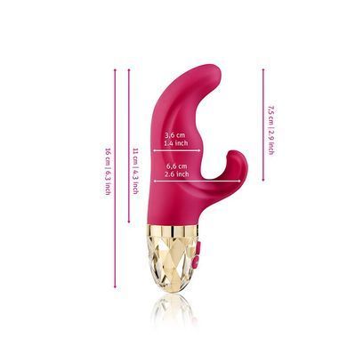 Вибратор-кролик Mystim Hop Hop Bob Fuchsia, мощный мотор, 8 режимов
