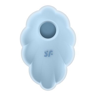 Вакуумный стимулятор с вибрацией Satisfyer Cloud Dancer Blue
