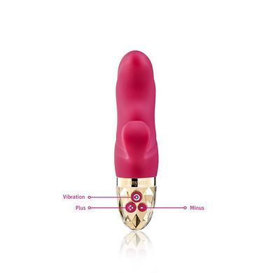 Вибратор-кролик Mystim Hop Hop Bob Fuchsia, мощный мотор, 8 режимов