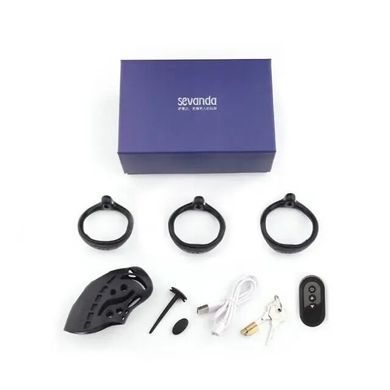Клетка для члена с электростимуляцией LOCKINK SEVANDA Nautilus Estim Chastity Cage