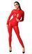 Комбинезон Noir Handmade F353 Red powerwetlook overall - 3XL