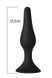 Анальная пробка на присоске MAI Attraction Toys №35 Black, длина 15,5см, диаметр 3,8см