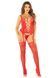 Комплект Leg Avenue Cami Garter with Stockings and String One Size, Red