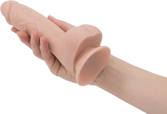 Реалістичний фалоімітатор на присосці ADDICTION &mdash; Mark 7,5&Prime; Dildo With Balls, Beige