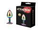 Металлическая анальная пробка MAI Attraction Toys №72 Rainbow