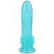 Фаллоимитатор Doc Johnson Crystal Jellies - 7 Inch Realistic Cock with Balls - Teal