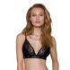 Эластичный топ с кружевом Passion PS001 TOP M, black