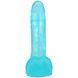 Фаллоимитатор Doc Johnson Crystal Jellies - 7 Inch Realistic Cock with Balls - Teal