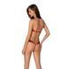 Сітчасте боді з мереживом на грудях Passion SATARA BODY S/M red