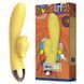 Вібратор-кролик з підігрівом і пустотливим язичком для клітора Leten Wonderful Yellow
