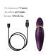 Вібратор 2в1 з язичком Zalo &mdash; Hero Twilight Purple, кристал Swarovski