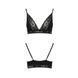 Эластичный топ с кружевом Passion PS001 TOP M, black